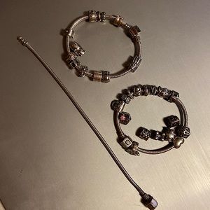 3 Chamilia bracelets